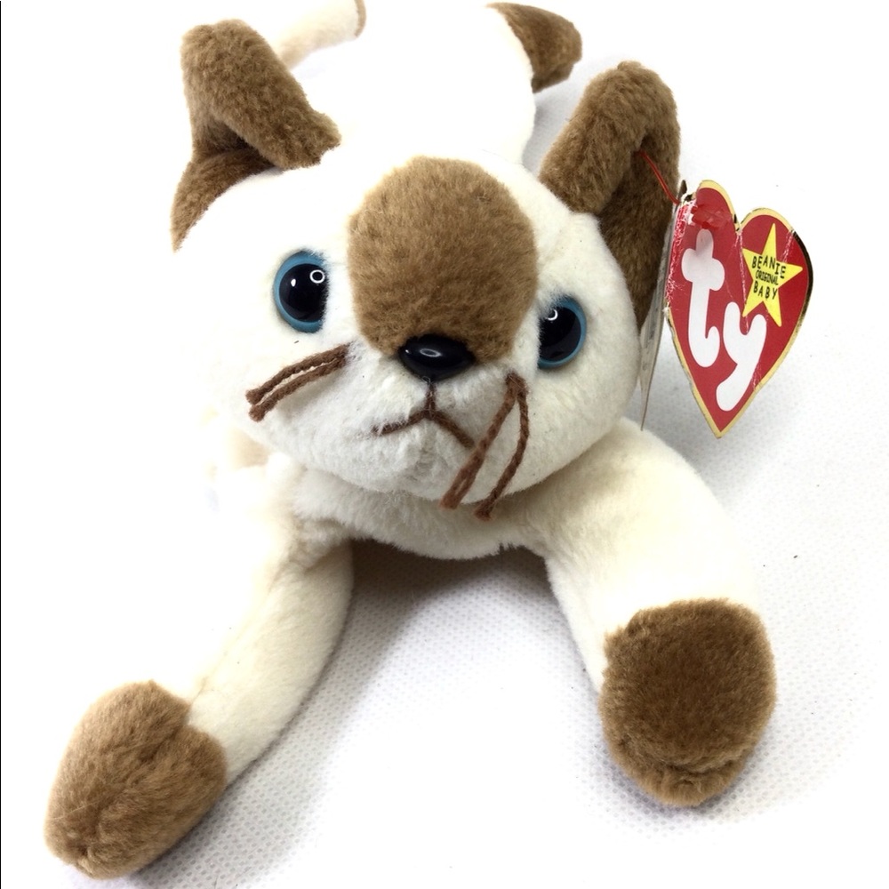 Ty “Snip” the Siamese Cat Beanie Baby Vintage 1996.